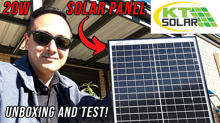 KT Solar 20W 12V Solar Panel Unboxing & Review | Bunnings Budget DIY Solar Test