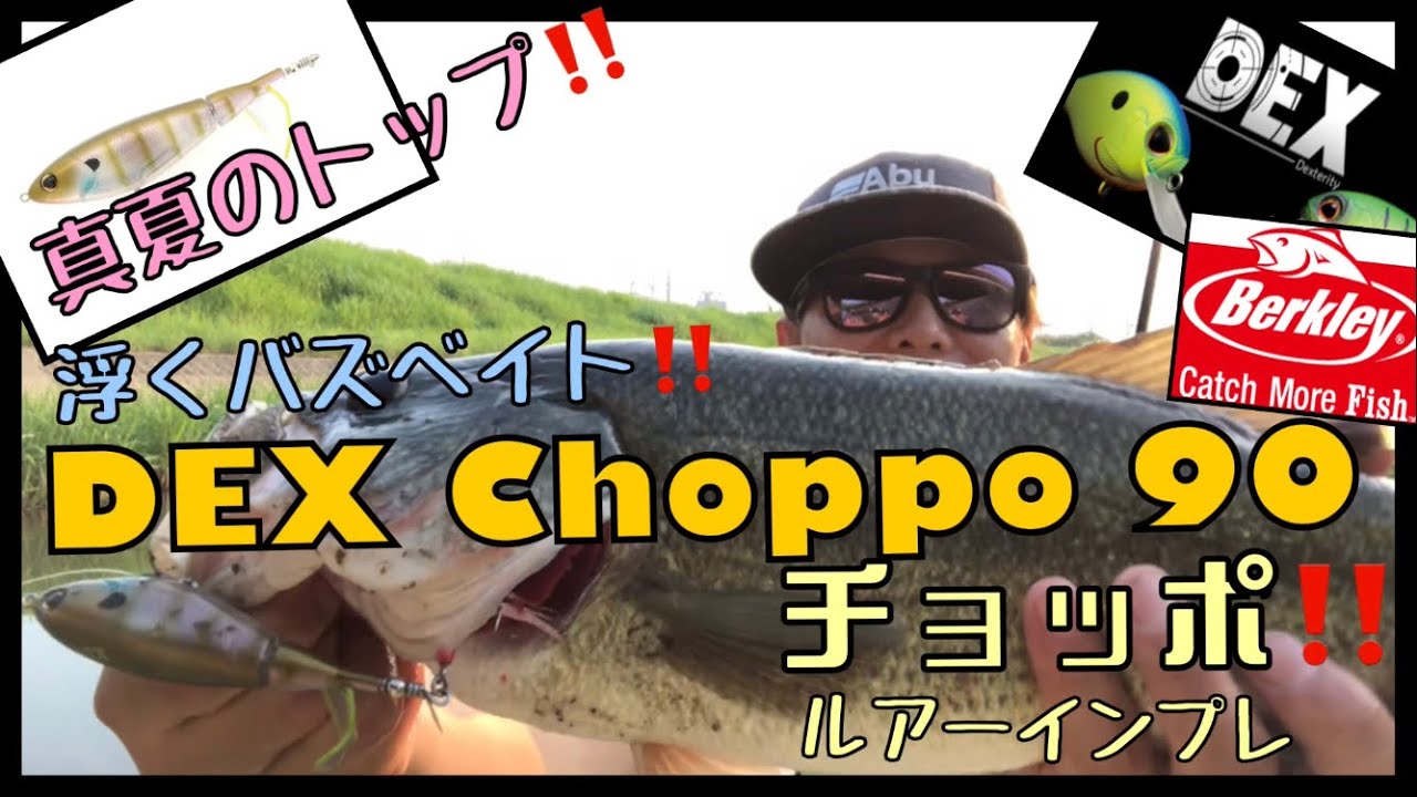 バス釣り】インプレ‼️真夏のトップ‼️ DEX Choppo 90 【バークレー