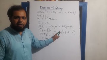 Centre of group, Centre of Q8 by Shahzad Ahmed. #ppscpreparation #bscmaths