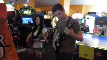 Brenda and Mike before Guitar Hero