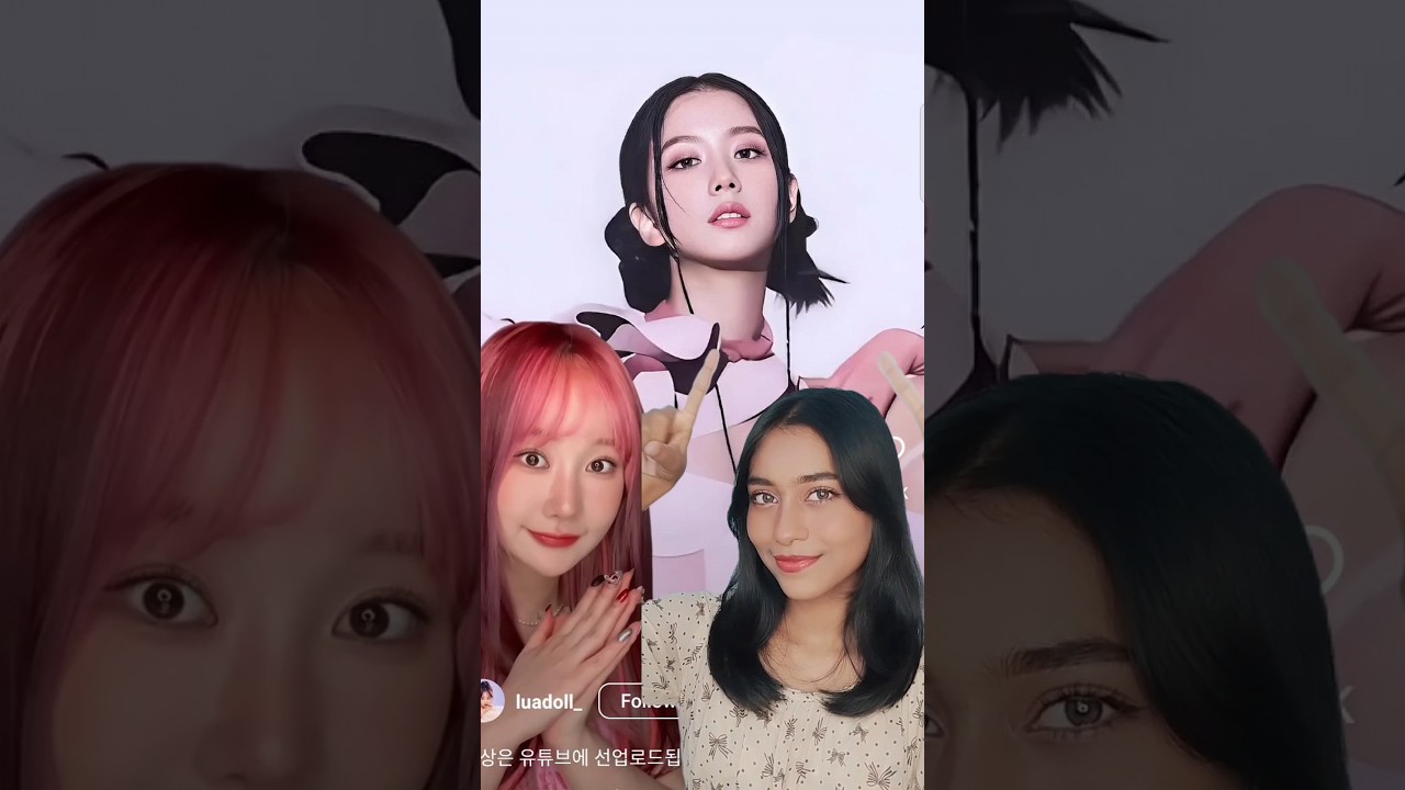 JISOO Flower Hairstyle 💖