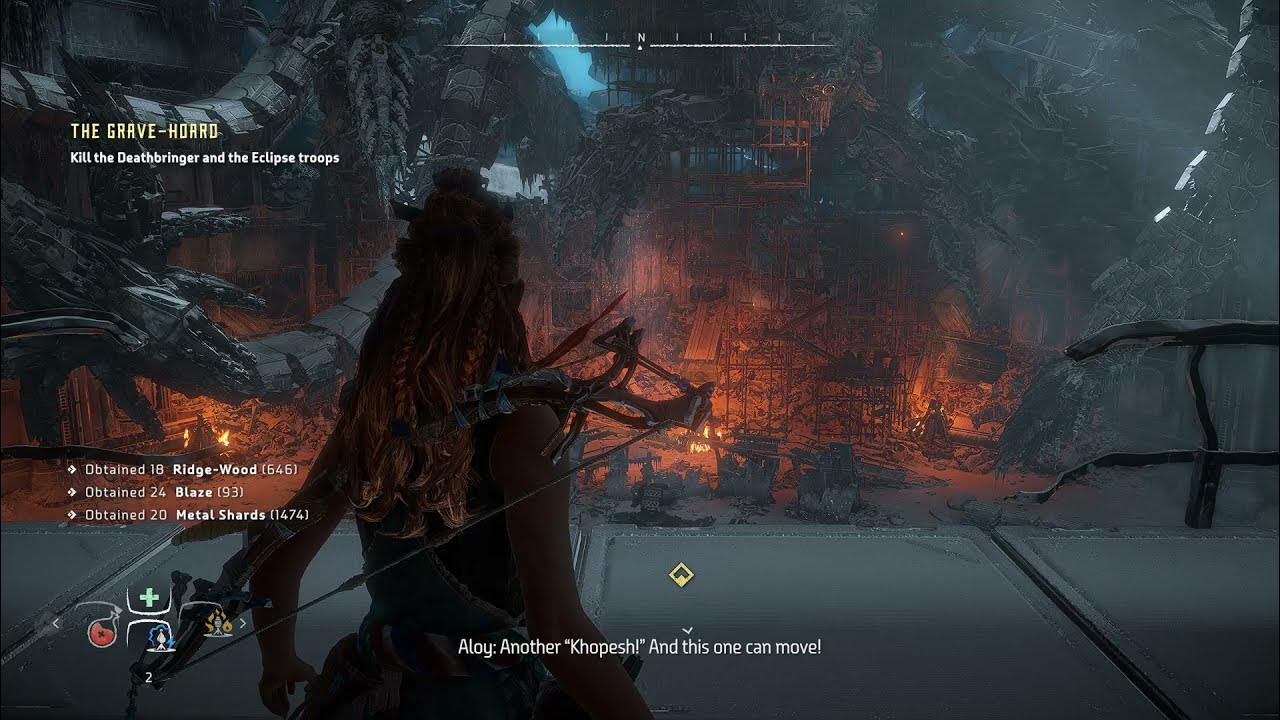 How To Beat The Grave Hoard Deathbringer Horizon Zero Dawn - The Grave-Hoard - Killing the Deathbringer (PC
