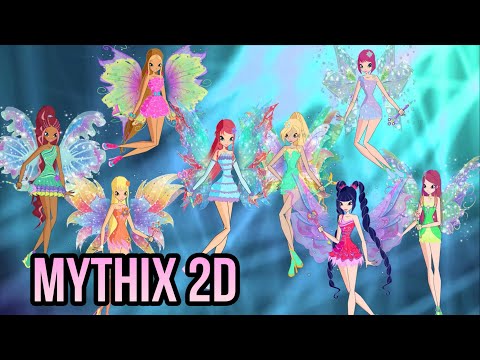 Winx club Mythix 2D with Roxy and Daphne Full Transformation | Winxclub | Fanmade