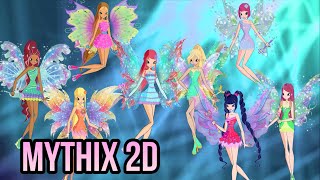 Winx club Mythix 2D with Roxy and Daphne Full Transformation | Winxclub | Fanmade