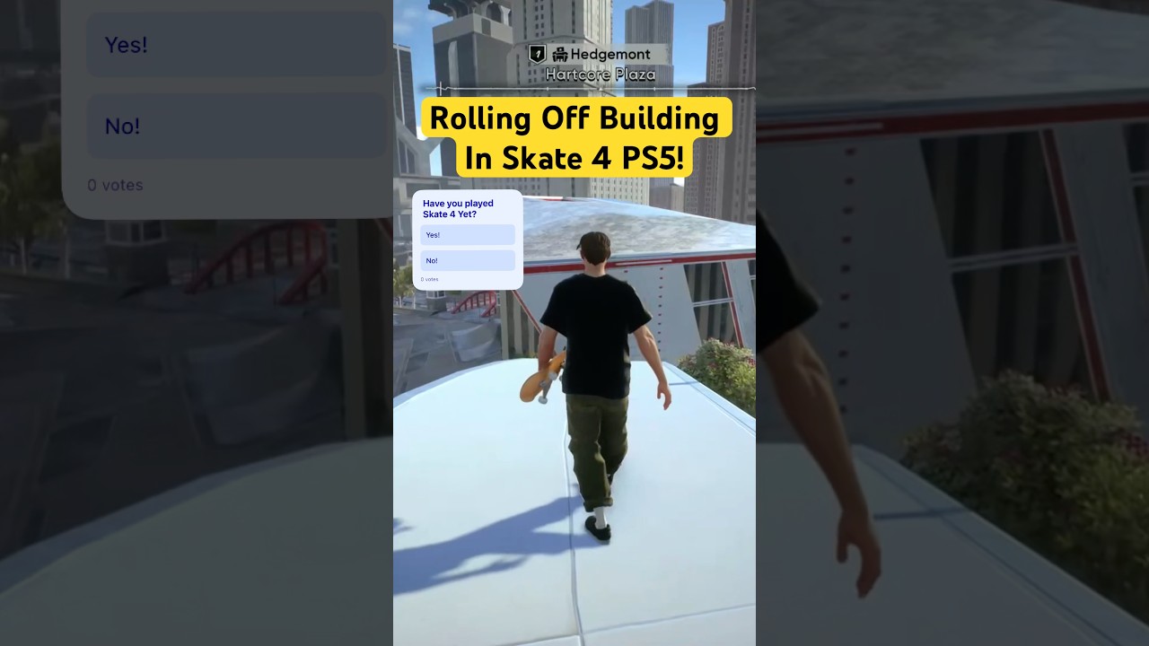 Rolling Off Building In Skate 4 PS5! 