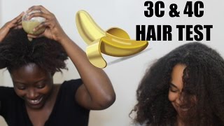 How to Grow Hair FAST with Bananas and Kiwi 3c&4c test #Fail | Natural Hair