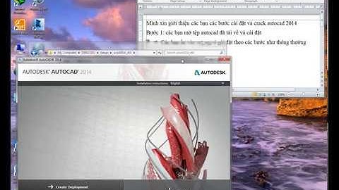 Hướng dẫn cài đặt autocad 2014