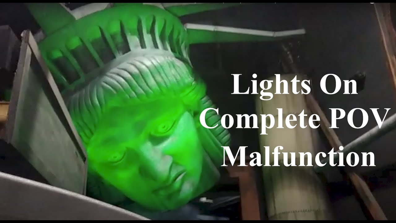 Universal Studios Spider Man Ride Maintenance Mode Lights On (Complete POV!)