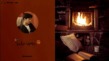 🎧 [EXO]  Suho talking voice during dinner at the rainy fireplace| Relax, Sleep & Study / ASMR