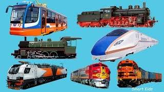 Learn names and Sounds of Train Transport  in english for Kids