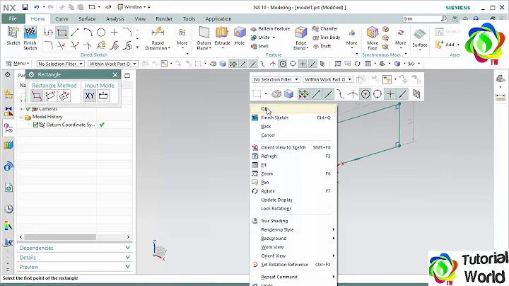 Siemens NX10 Tutorial 01: User Interface - Overview of NX User Interface