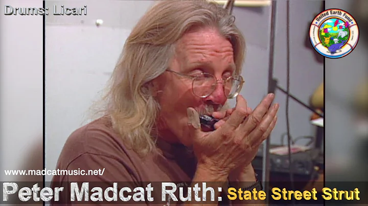 Madcat Peter Ruth Harmonica Man playing State Stre...