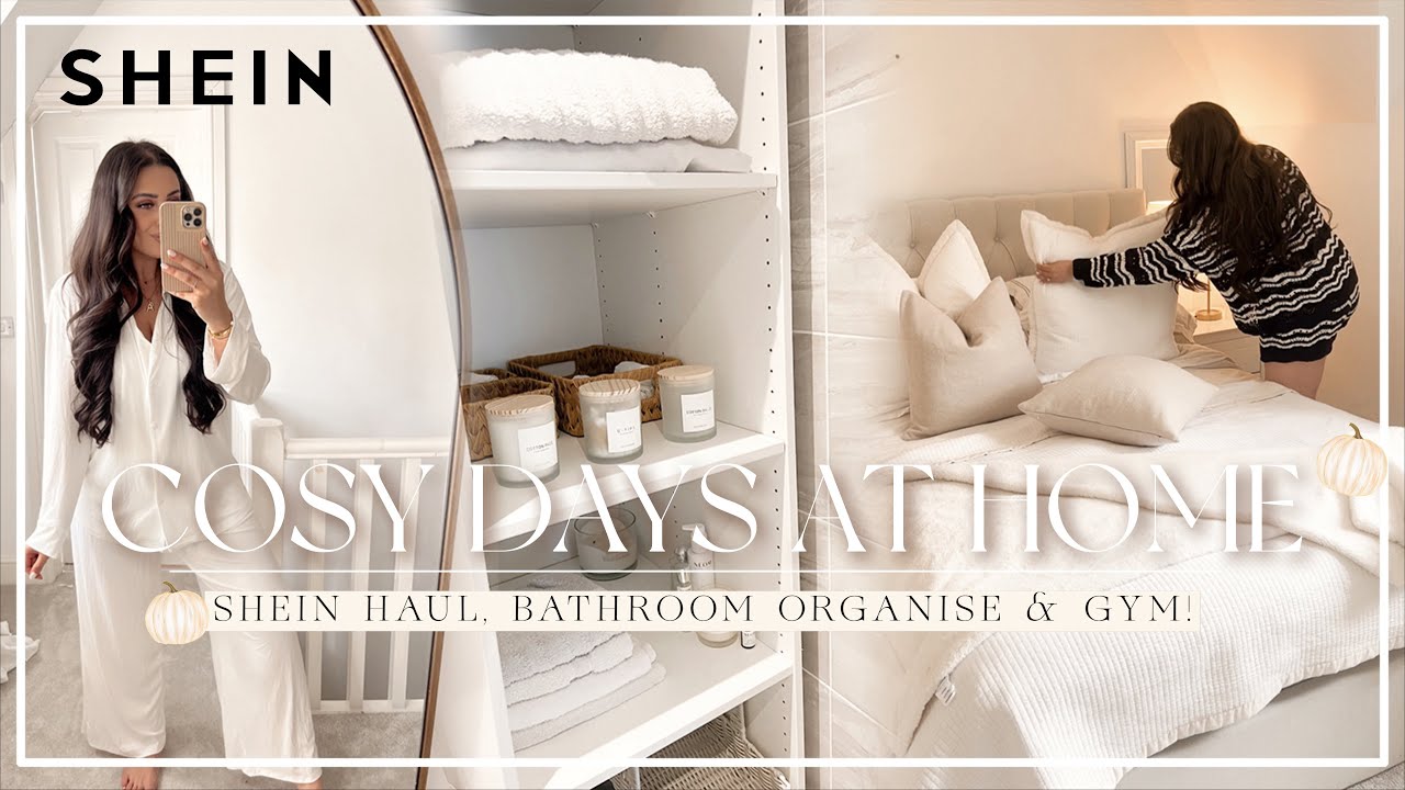 COSY DAYS AT HOME SHEIN Haul Bathroom Organise Gym YouTube cosy-days-at-home-shein-haul-bathroom-organise-gym-youtube