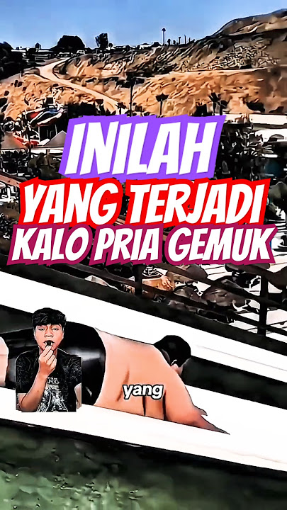 Pria gemuk yang nekat seluncuran di kolam renang #shorts #shortvideo #funny