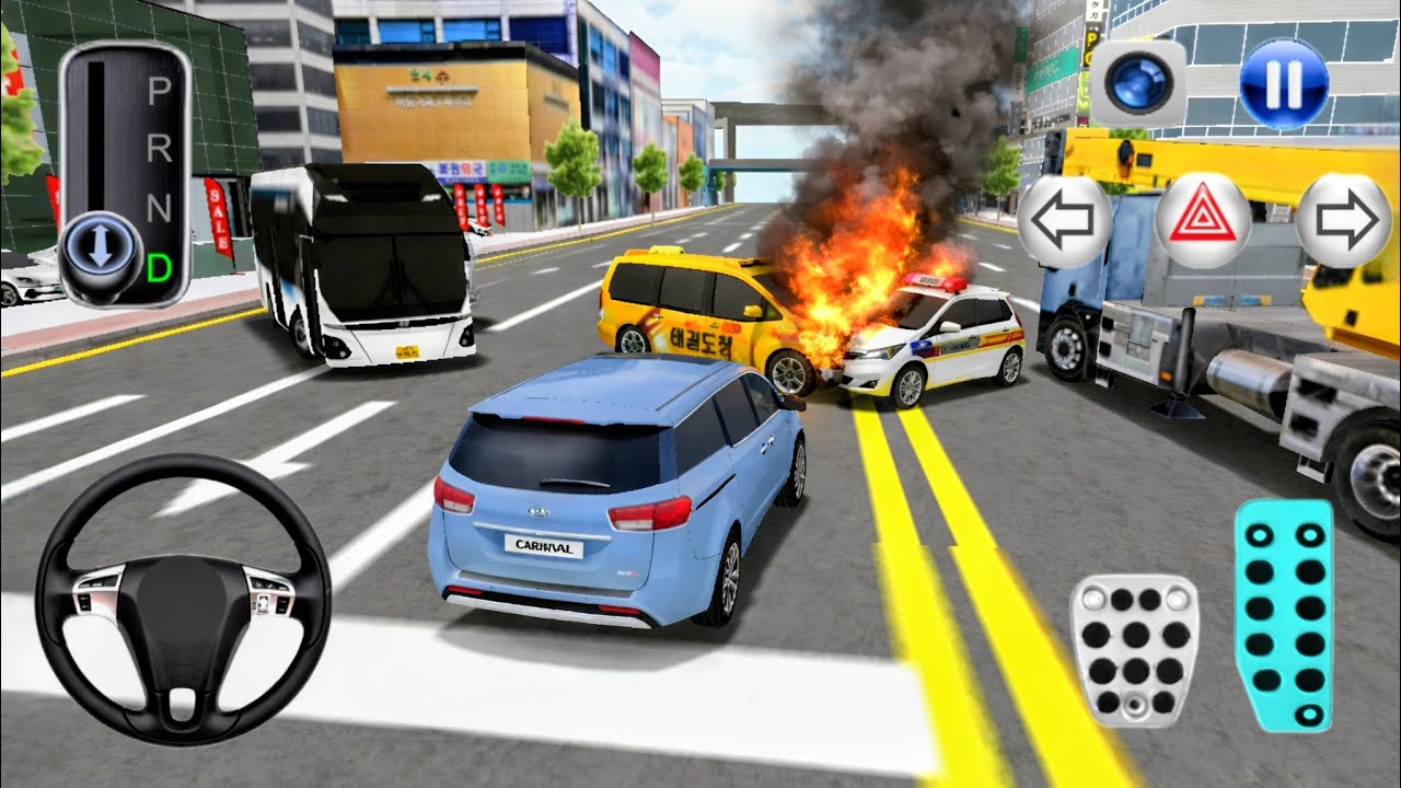 KIA Carnival Sky blue Construction in Parking Garage -3D Driving Class Simulator - Android GamePlay