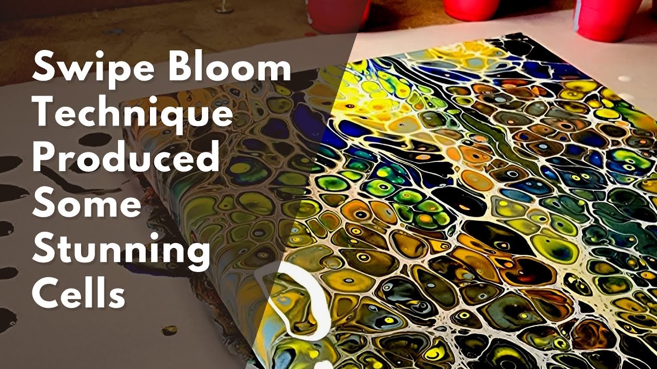 Acrylic Pour Art | Swipe Bloom Technique Produced Wonderful Results ...