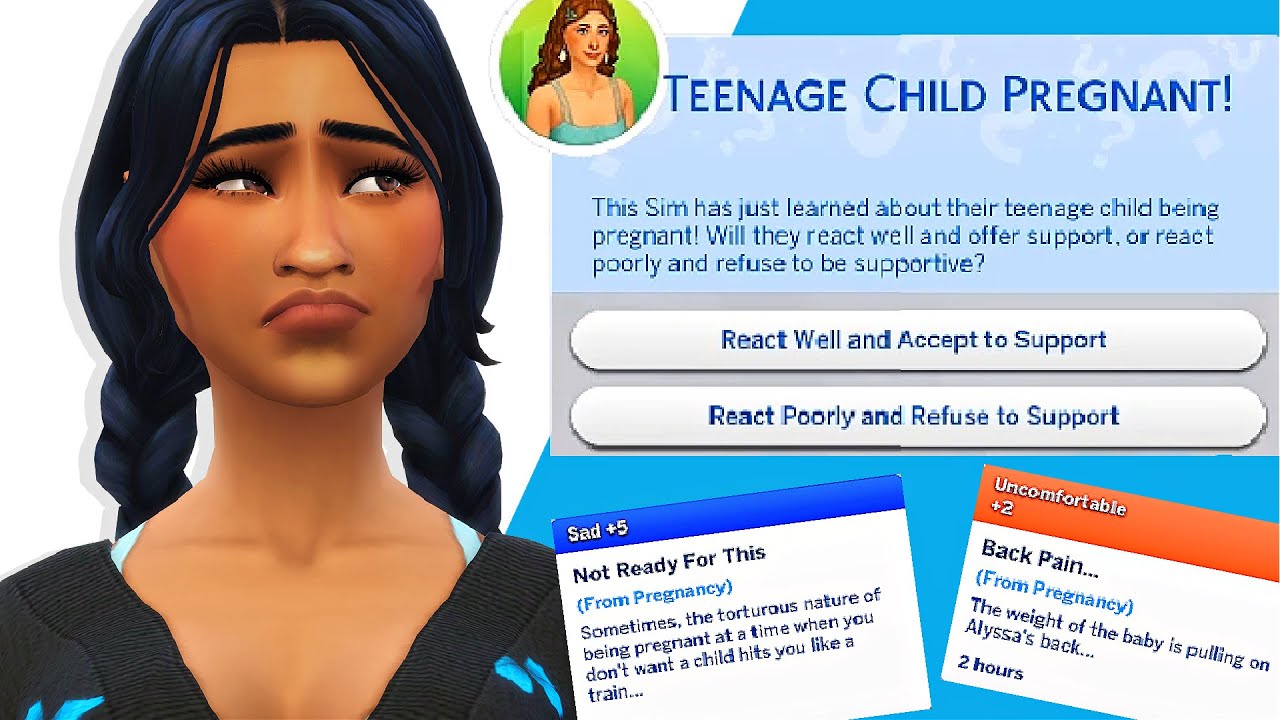 Sims 4 pregnancy mod teenager