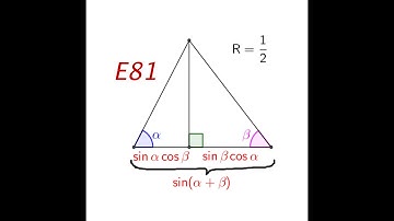 Element 81. The sine of a sum of angles | Elements in Geometry for Olympiads