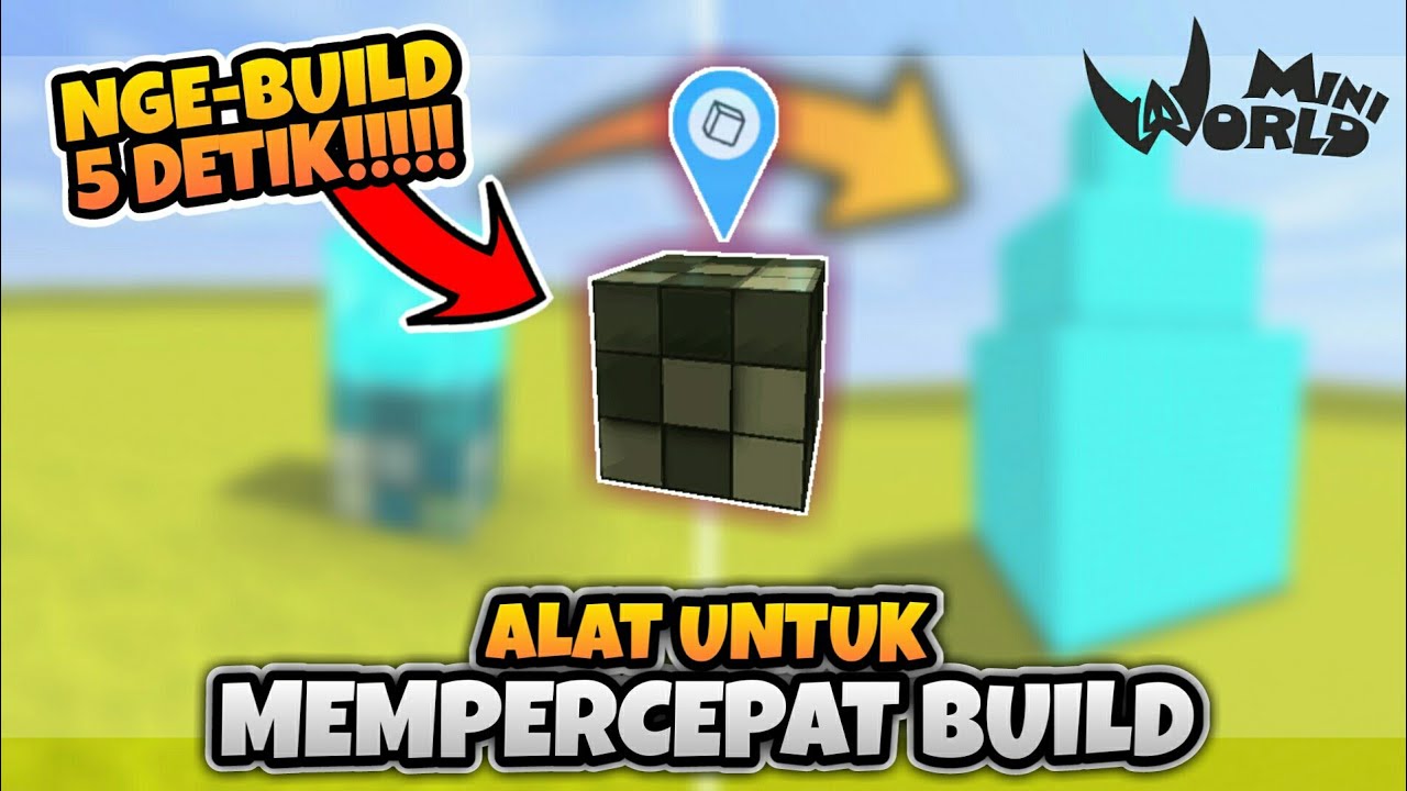 CARA BUILD DENGAN CEPAT 5 DETIK DI MINI WORLD : BLOCK ART! - YouTube