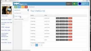 how to broadcast live video Chat room software tool Chatwing screenshot 4