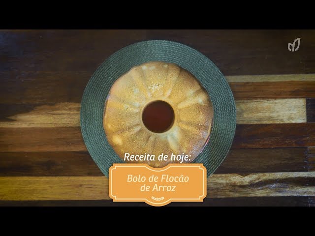 Receitou - Bolo de flocão de arroz
