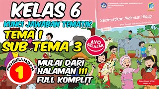 Tematik kelas 6 tema 1 sub 3 pembelajaran halaman 111