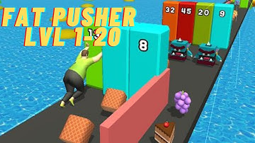 Fat Pusher - Gameplay Walkthrough Part 1 Levels 1-20 (Android, iOS)