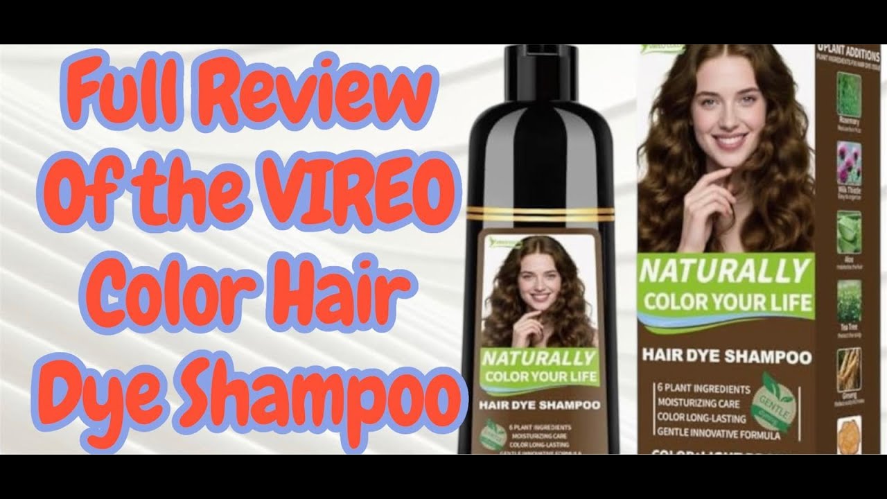 Full Review of the VIREO Light Brown Hair Dye Shampoo 🤎✨ | 15-Minute Gray Coverage for Men & Women