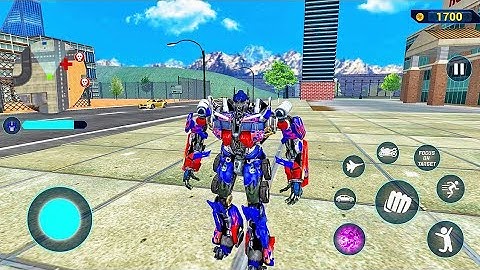 Optimus  Prime Multiple Transformation Jet Robot Car Game 2020 - android gameplay #8