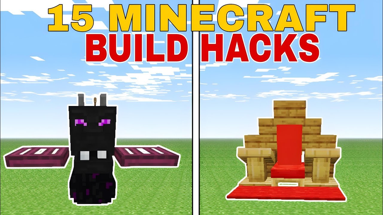 15 Genius Minecraft Build Hacks You Need to Try! - YouTube