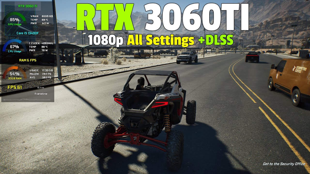 MindsEye : RTX 3060 Ti - Tested at 1080p All Settings + DLSS