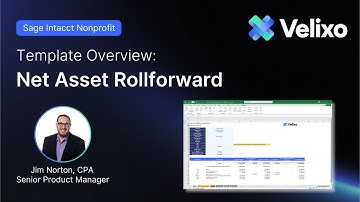 Streamlining Net Asset Rollforward with Velixo for Sage Intacct Nonprofit Template Overview