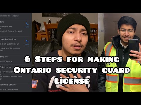 Video: How To Make A Security Guard License