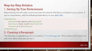How to Highlight Text in PowerPoint Using Apache POI PPT API