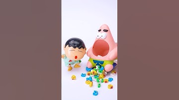 Satisfying with Unboxing and Review Patrick, Shin-chan Fun Toys Videos