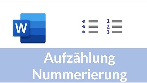 Word – Aufzählung und Nummerierung