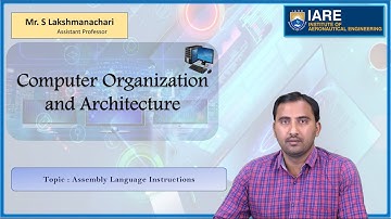 Assembly Language Instructions by Mr. S Lakshmanachari