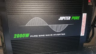 HFT Harbor Freight Tools Power Inverter Review Jupiter 2000 watt continuous 4000 watt pure sine