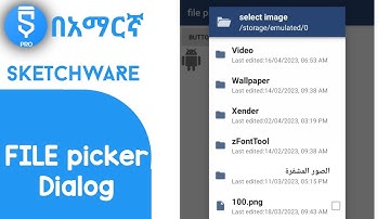 How to add a file picker dialog in sketchware | sketchware file picker dialog