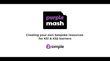 Creating Your Own Bespoke Resources for Key Stages 1 and 2 | Purple Mash | 2Simple