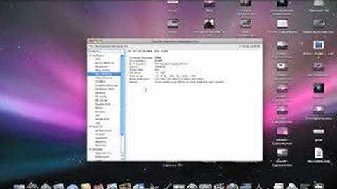 Mac OS X: System Profiler