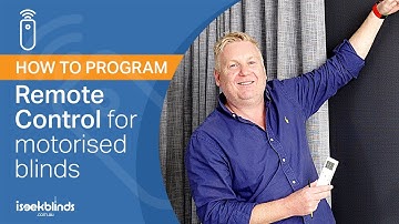 How to Program Your Remote Control for Your Motorised Roller Blinds