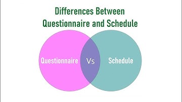Differences Between Questionnaire and Schedule