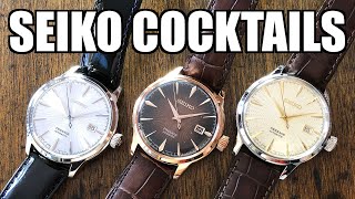 Triple Seiko Cocktail Time Group Comparison (SRPB46J1 SRBP43J1 SRPC99J1) -  Perth WAtch #401 - YouTube