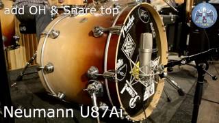 9 Kick Mic Shootout - Telefunken U47, C12; Neumann U87; Audio-Technica AE2500