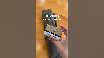 Re-waxing a handmade waxed canvas apron #otterwax