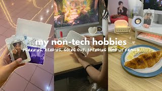 🥛my non-tech hobbies and routine — what i eat, planning, going outside, reading