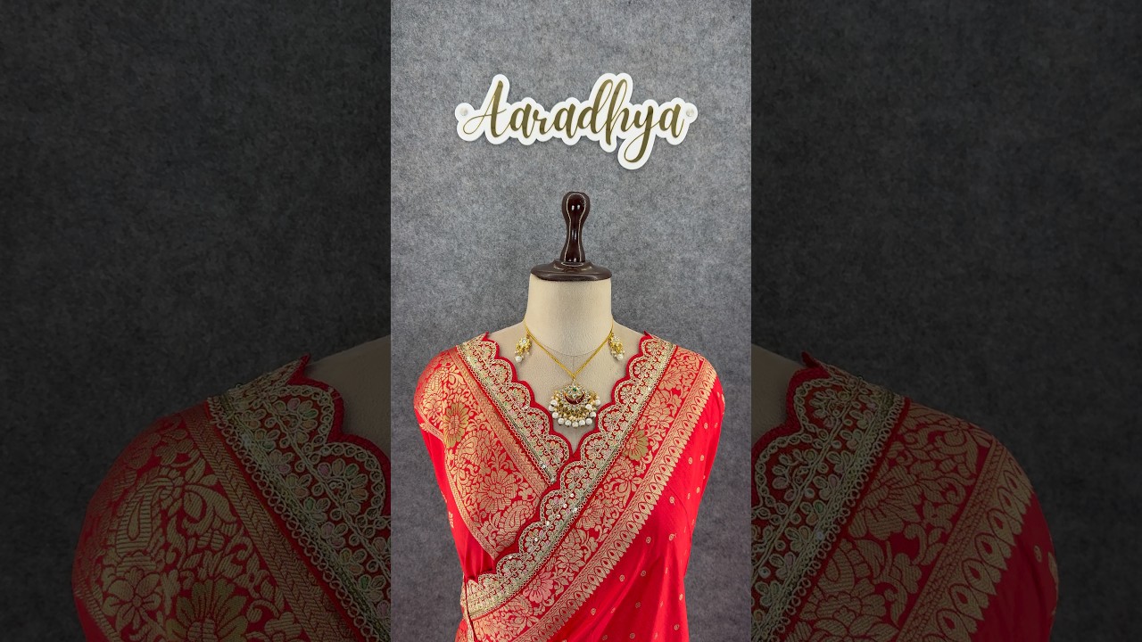 Dolla Silk Embroidery Work Lace Banarasi Saree