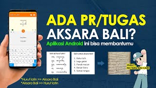 Aplikasi Android yang Bisa Membantu Mengerjakan PR/Tugas Aksara Bali | PR Bahasa Bali screenshot 3