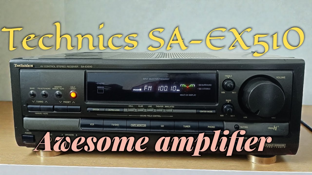 Technics SA-EX510 amplifier review. Call at 7814782002. 